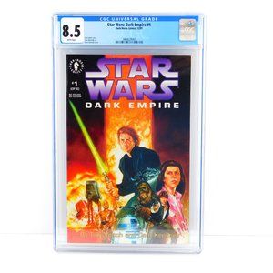 Star Wars DARK EMPIRE #1 CGC 8.5 White Pages Horse Comics Dorman Birthday Gift